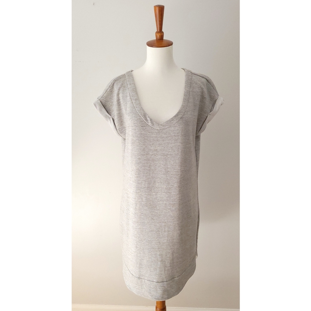 Athleta Heather gray sweatshirt dress medium